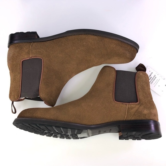 VINCE CAMUTO Mens Brown Pull Tab Lieven Toe Block Heel Leather Chelsea 9.5 M main image 8